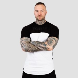 GymBeam Tričko Black X White L