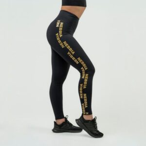 NEBBIA Dámske legíny Classic High Waist Intense Iconic Black/Gold XSXS