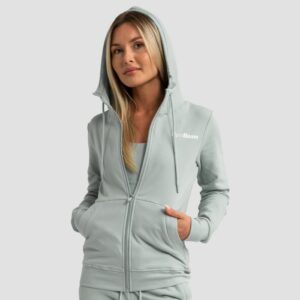 GymBeam Dámska mikina so zipsom Limitless Eucalypt XXLXXL