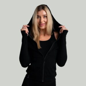 STRIX Dámska mikina so zipsom MERINO I Black XSXS
