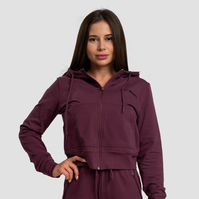 GymBeam Dámska mikina Zip-up TRN Eggplant SS