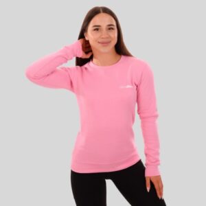 GymBeam Dámska mikina Basic Jumper Baby Pink LL