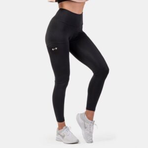 NEBBIA Dámske legíny Active High Waist Smart Pocket Black XS